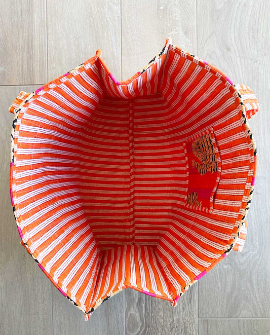 beach tote bag tiger print