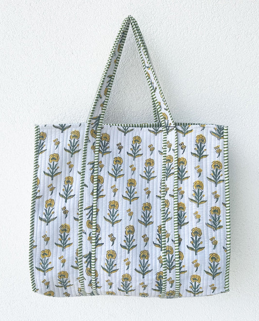 Daisy Flower Shopper Beach Tote